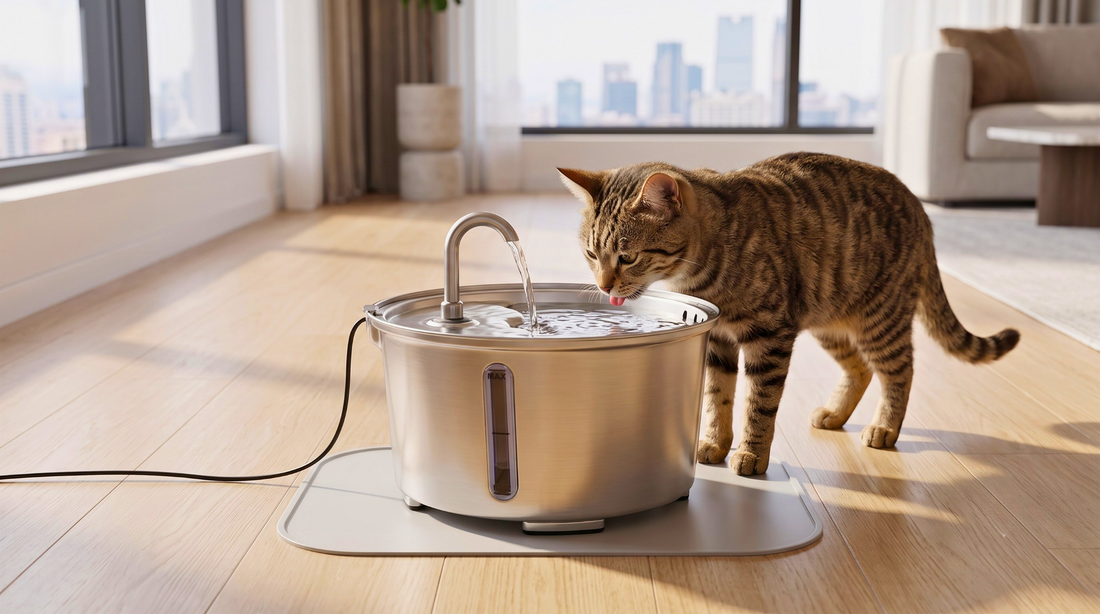 The Thermal Advantage of Stainless Steel Cat Fountains