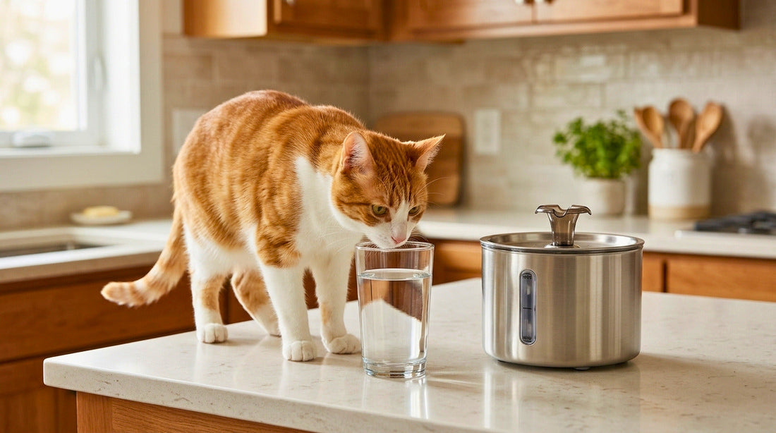 Why Does My Cat Drink From My Glass Instead of Its Water Bowl?