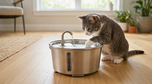 Why Does My Cat Paw at the Water Bowl? 7 Possible Reasons