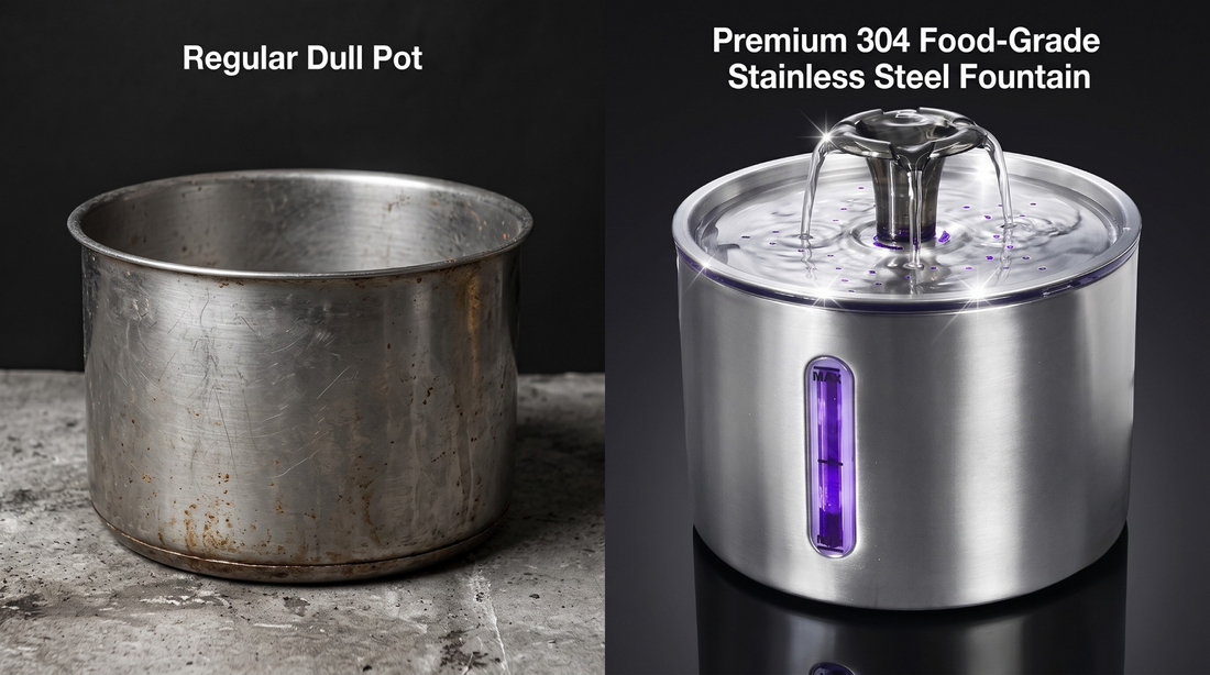Cookware Grade vs. Regular Steel Pot for Cat Fountain