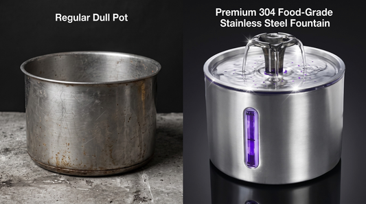 Cookware Grade vs. Regular Steel Pot for Cat Fountain