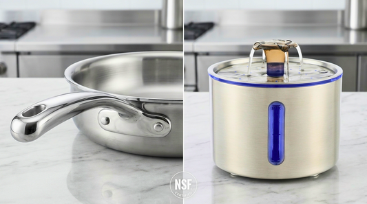 Gauge Thickness and Passivation: Why Everyday Water Bowls Fail Where Prem  ium Cookware Excels