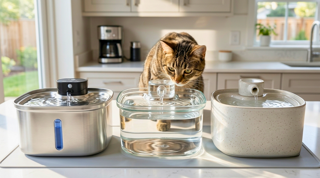 Glass, Ceramic, or Stainless Steel? Which Cat Water Fountain Material Is Really Best?