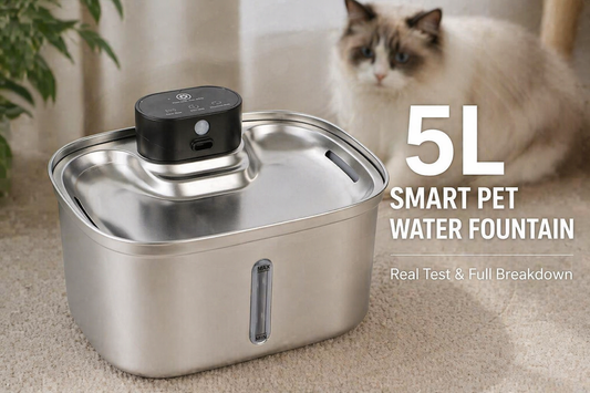 I Tried a 5L Stainless Steel Smart Pet Water Fountain — Here’s What I Found Inside