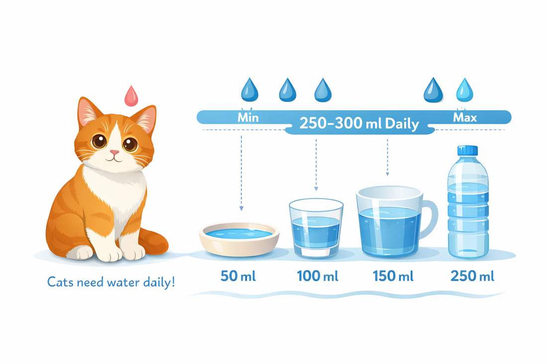 👉 How Much Water Should a Cat Drink Per Day? (Vet-Backed Guide 2026)