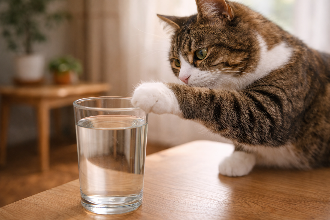 Why My Cat Keeps Drinking From My Glass Instead of Its Bowl