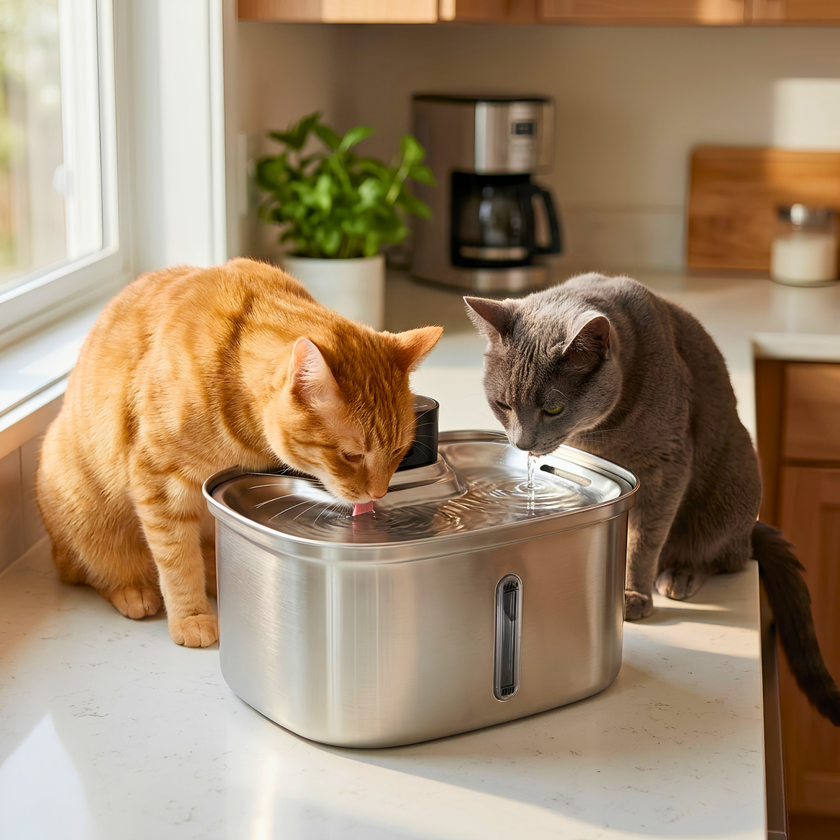 Volu™ LibertyFlow 5L Pro Stainless Steel Pet Water Fountain