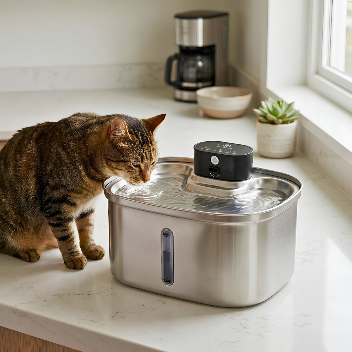 Volu™ LibertyFlow 5L Pro Stainless Steel Pet Water Fountain