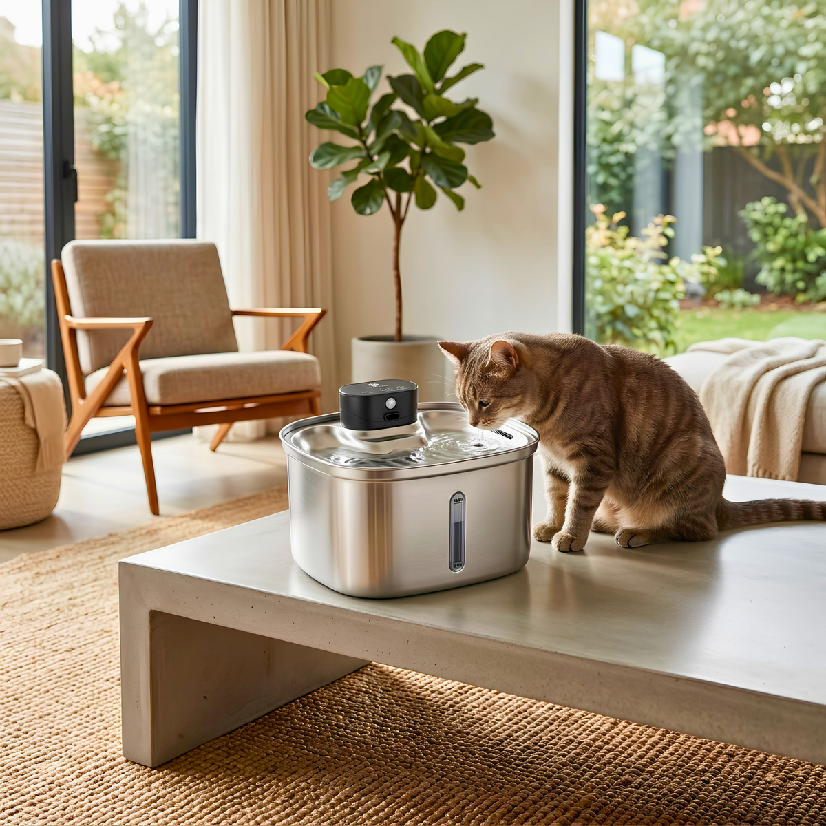 Volu™ LibertyFlow 5L Pro Stainless Steel Pet Water Fountain