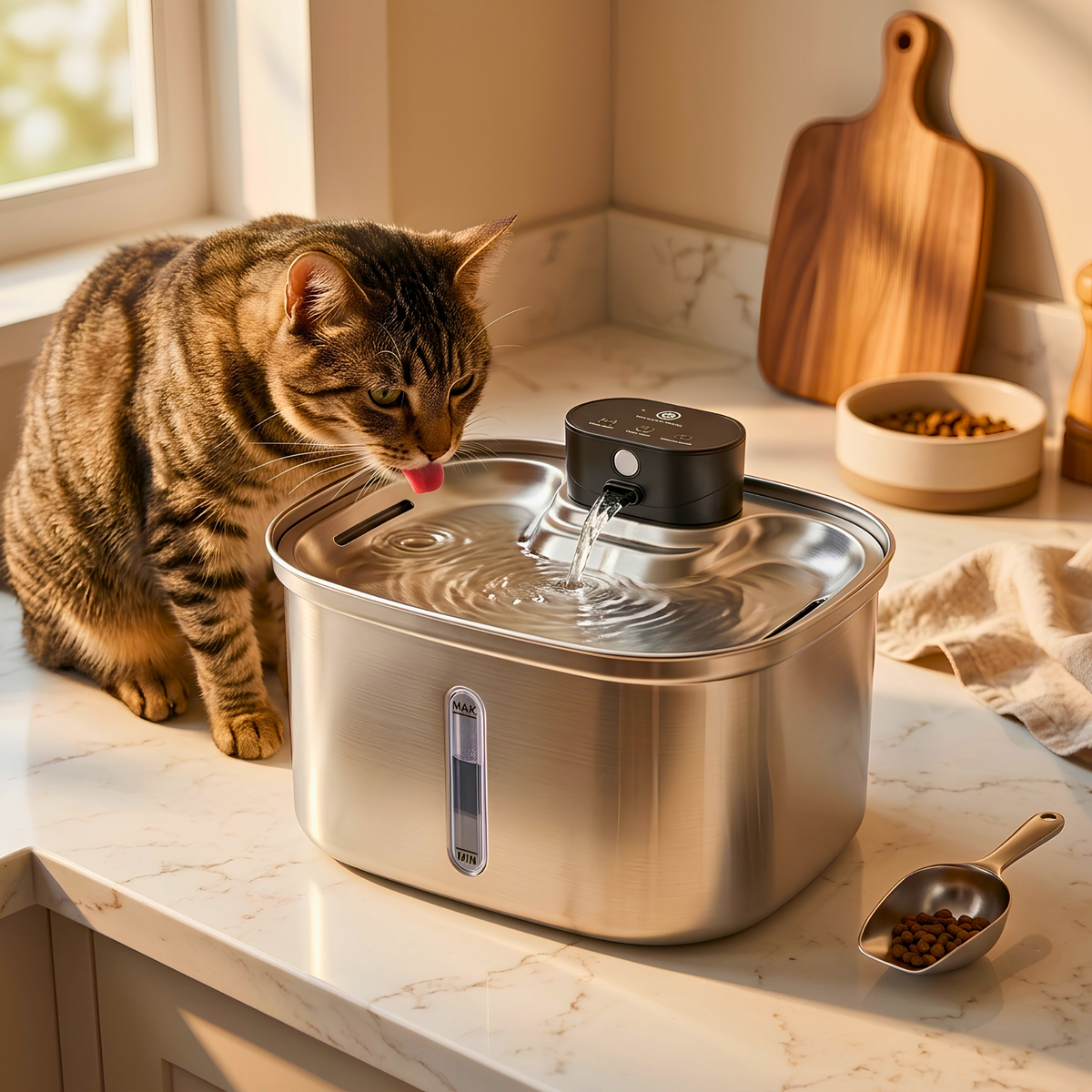 Volu™ LibertyFlow 5L Pro Stainless Steel Pet Water Fountain
