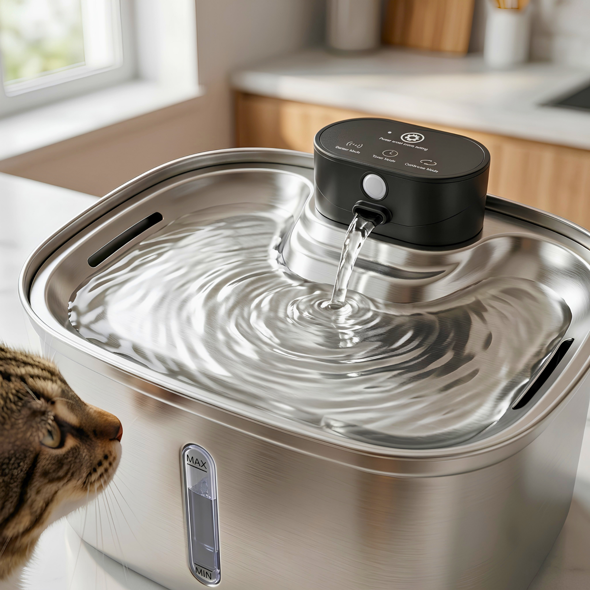 Volu™ LibertyFlow 5L Pro Stainless Steel Pet Water Fountain