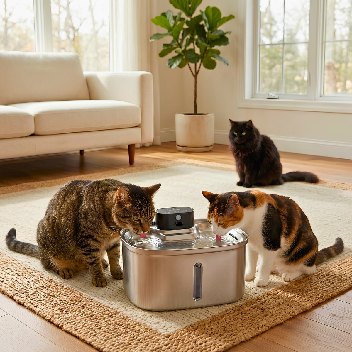 Volu™ LibertyFlow 5L Pro Stainless Steel Pet Water Fountain