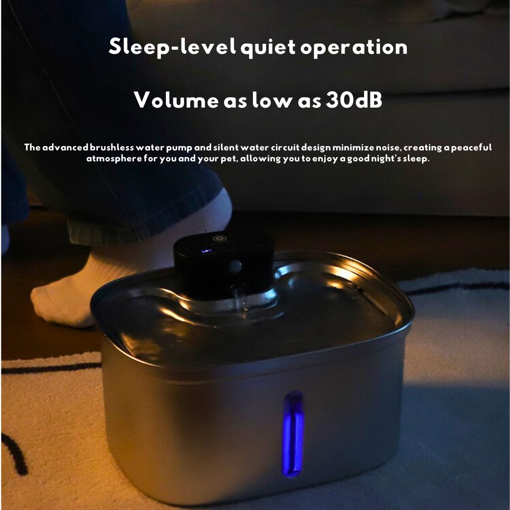 5L Wireless Pet Fountain — Smart Sensor, Long Battery & No Cords